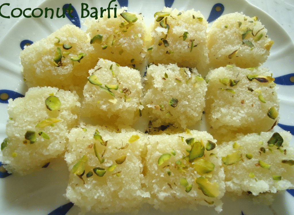 नारियल बर्फी रेसिपी