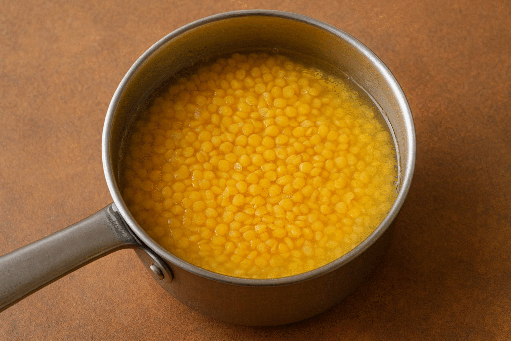 दाल उबालना